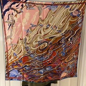 Hermès De la Mer au Ciel scarf 35cmx35cm NWOT